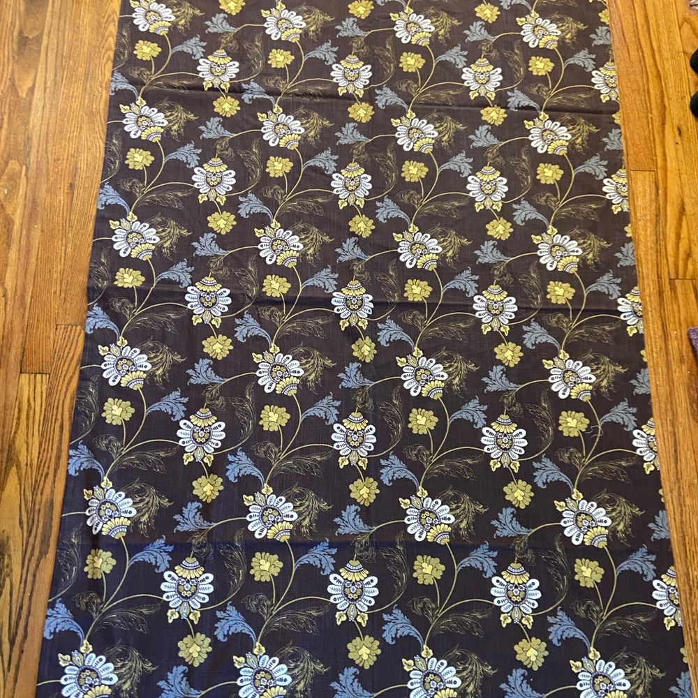 Beautiful dark brown curtains